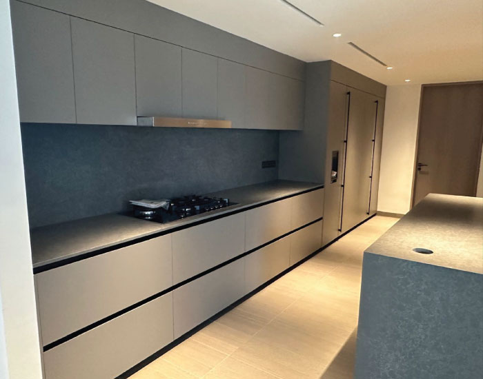 Arrital Kitchen project by P5 at Camden Park, made in Italy with modular configurations