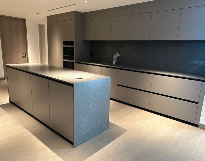 Arrital Kitchen project by P5 at Camden Park, made in Italy with modular configurations