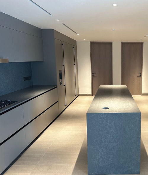Arrital Kitchen project by P5 at Camden Park, made in Italy with modular configurations